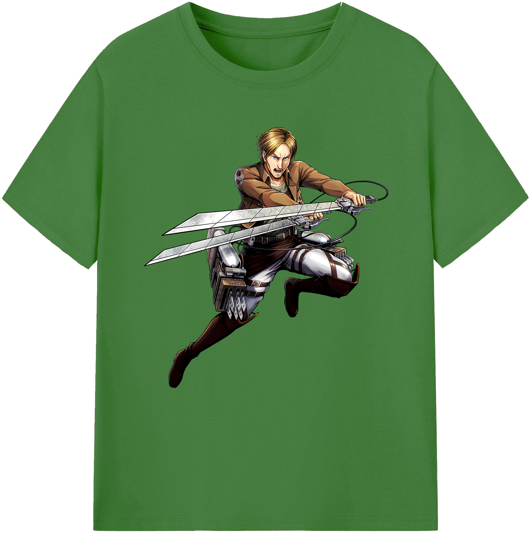 （画像用） 進撃の巨人 Attack on Titan レディースカジュアルプリントTシャツ（綿100％）